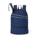 Rugzak met schoenenzak van 600D polyester Gymfit kleur marineblauw  negende weergave