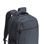 Gevoerde rugzak met stedelijk ontwerp voor 15'' laptop Denim kleur donkergrijs tweede weergave