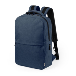 Gerecyclede plastic rugzakken voor 15'' laptop Investor kleur marineblauw  negende weergave