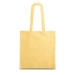 Gepersonaliseerde tas van gerecycleerd katoen 140 g/m2 Reciclo Colors kleur geel eerste weergave
