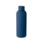 RVS thermosfles met matte afwerking 500ml Spring kleur marineblauw