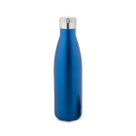 Vacuüm geïsoleerde stalen fles met metalen dop 500ml Satin kleur blauw