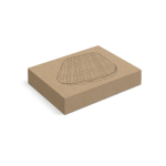 RPET draadloze opladers bedrukken van gerecycled ABS-materiaal kleur grijs in doos