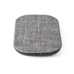 RPET draadloze opladers bedrukken van gerecycled ABS-materiaal kleur grijs vierde weergave