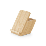 Oplader met mobiele telefoonhouder en bamboe potloodhouder Bureau kleur naturel