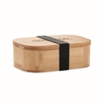 Kleine bamboe broodtrommel laten bedrukken 650ml Bali Small kleur hout hoofdweergave