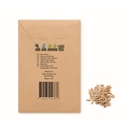 Bloemzaden in kraft envelop Flower Seed Bee kleur beige tweede weergave