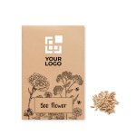 Bloemzaden in kraft envelop Flower Seed Bee weergave met bedrukking
