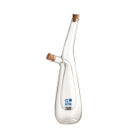 Glazen olie- en cruetset Vinagre Design weergave met bedrukking