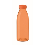 Promotionele BPA-vrije anti-lek RPET-fles 500 ml RPET Spring kleur doorzichtig oranje