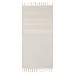 Pareo handdoek van gerecyclede stoffen van 140 g/m2 Pareo Sea kleur grijs