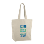 Biologisch katoenen tassen bedrukken 230 g/m2 Organic Fresh kleur beige met afdrukgebied