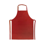 Basic polyester schort zonder zak 200 g/m2 kleur rood
