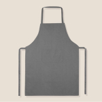 Basic polyester schort zonder zak 200 g/m2 kleur grijs tweede weergave