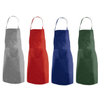 Basic polyester schort zonder zak 200 g/m2 kleur grijs derde weergave