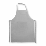 Basic polyester schort zonder zak 200 g/m2 kleur grijs