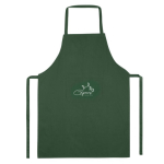Basic polyester schort zonder zak 200 g/m2 kleur groen tweede weergave