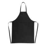 Duurzame schort met logo 180 g/m2 Cosmopolitan Eco kleur zwart tweede weergave