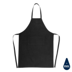 Duurzame schort met logo 180 g/m2 Cosmopolitan Eco kleur zwart vierde weergave
