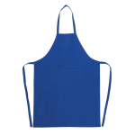 Duurzame schort met logo 180 g/m2 Cosmopolitan Eco kleur blauw tweede weergave