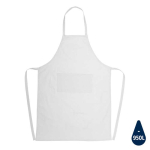 Duurzame schort met logo 180 g/m2 Cosmopolitan Eco kleur wit vierde weergave