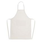 Duurzame schort met logo 180 g/m2 Cosmopolitan Eco kleur beige tweede weergave