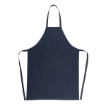 Duurzame schort met logo 180 g/m2 Cosmopolitan Eco kleur marineblauw tweede weergave