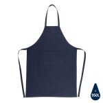 Duurzame schort met logo 180 g/m2 Cosmopolitan Eco kleur marineblauw vierde weergave