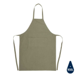 Duurzame schort met logo 180 g/m2 Cosmopolitan Eco kleur donkergroen vierde weergave