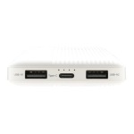 Duurzame powerbank met dubbele USB 10.000 mAh Philips kleur wit zesde weergave