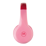 Draadloze schokbestendige hoofdtelefoon voor kinderen Motorola kleur roze tweede weergave