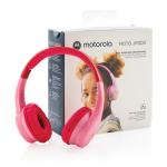 Draadloze schokbestendige hoofdtelefoon voor kinderen Motorola kleur roze weergave met doos
