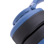 Premium hoofdtelefoon met hoofdband 35 uur speeltijd Fresno kleur blauw zevende weergave