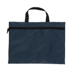 Ecologische documententas met logo Basic RPET kleur marineblauw tweede weergave