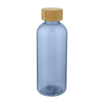 Drinkflessen gemaakt van gerecycled plastic 650ml RPET Nature kleur doorzichtig blauw