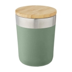 Thermosbeker met deksel van biologisch bamboe, 330 ml Organic Cover kleur mintgroen tweede weergave