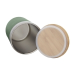 Thermosbeker met deksel van biologisch bamboe, 330 ml Organic Cover kleur mintgroen derde weergave