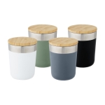 Thermosbeker met deksel van biologisch bamboe, 330 ml Organic Cover kleur mintgroen tweede weergave meerdere kleuren