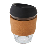 Glazen beker met kurkgreep 360 ml Takeaway Cork Grip kleur zwart tweede weergave