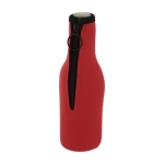 Geïsoleerde flessenhouder met ritssluiting Bottle kleur rood