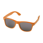 Gerecyclede promotie zonnebril met UV400-bescherming kleur oranje