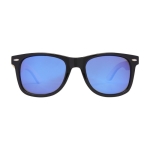 Zonnebril met spiegelglazen Polarized Bamboo kleur licht hout tweede weergave voorkant