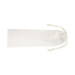 2 bamboe salade utensils met zak Bamboo kleur naturel tweede weergave voorkant