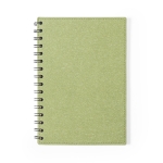 A5 Notitieboek van gerecycled karton personaliseren CardBoard kleur groen  negende weergave