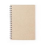 A5 Notitieboek van gerecycled karton personaliseren CardBoard kleur naturel  negende weergave