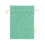 Klein gerecycled katoenen tasje met sluiting 120 g/m2 Mini Recycled kleur groen  negende weergave