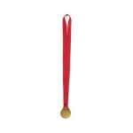 Gouden metallic medaille met polyester lint Champ kleur goud  negende weergave