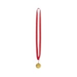 Metalen medaille bedrukken met rood polyester lint Olympe kleur goud  negende weergave