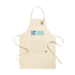 Schorten van 100% katoen bedrukken 180 g/m2 Latte FairTrade met jouw bedrukking