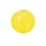 Strandbal met logo met kleurrijk oppervlak Trend kleur doorzichtig oranje  negende weergave